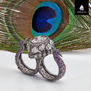 PEACOCK DUO RING